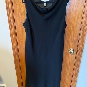 Evan Picone 20W plus size black sleeveless cocktail dress